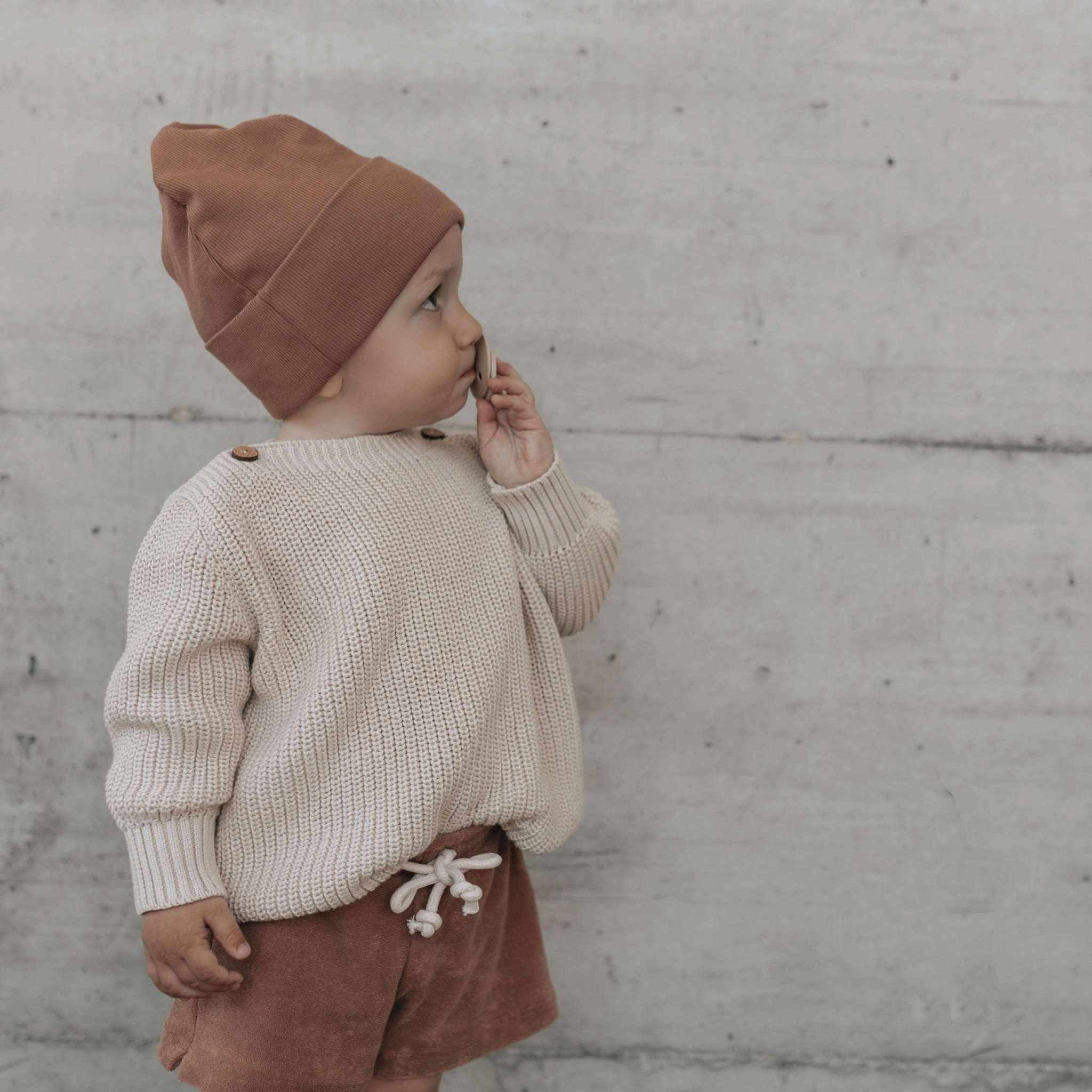 Organic Terry Shorts - Walnut - Image 11
