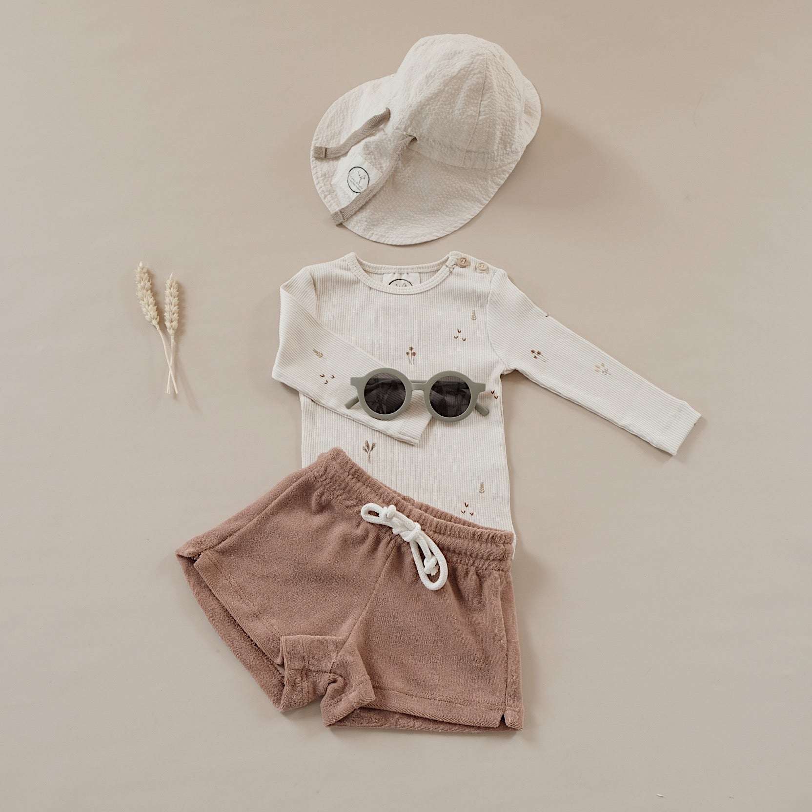 Organic Terry Shorts - Walnut - Image 15