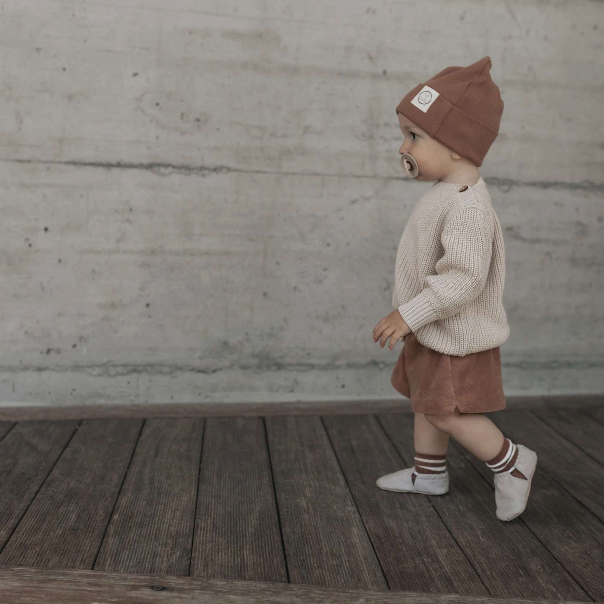 Organic Terry Shorts - Walnut - Image 3