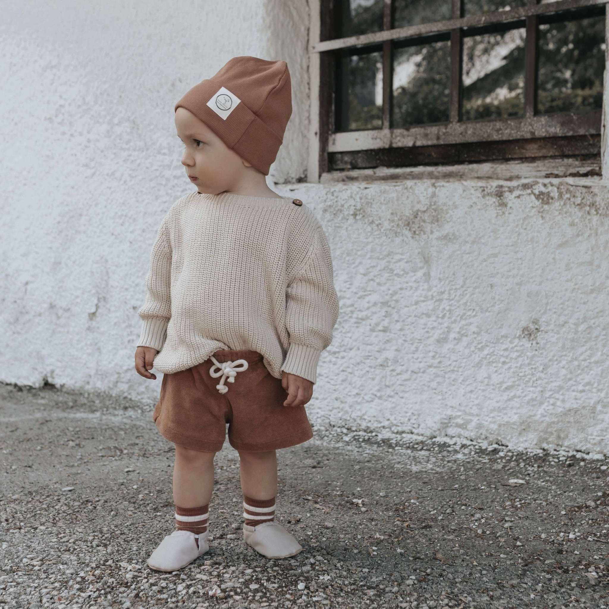 Organic Terry Shorts - Walnut - Image 9