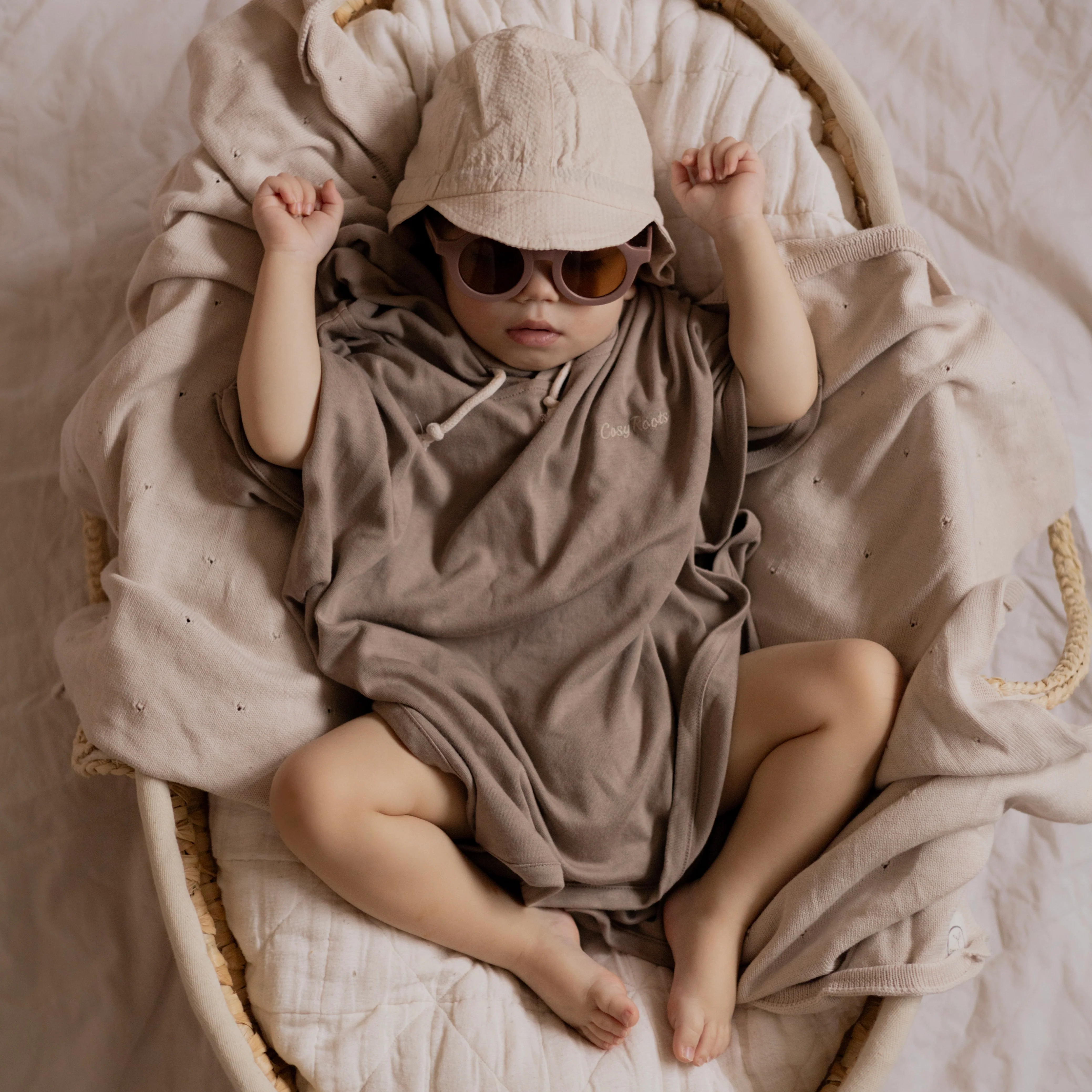 Organic UV Poncho - Caramel - UPF50+ - Image 10