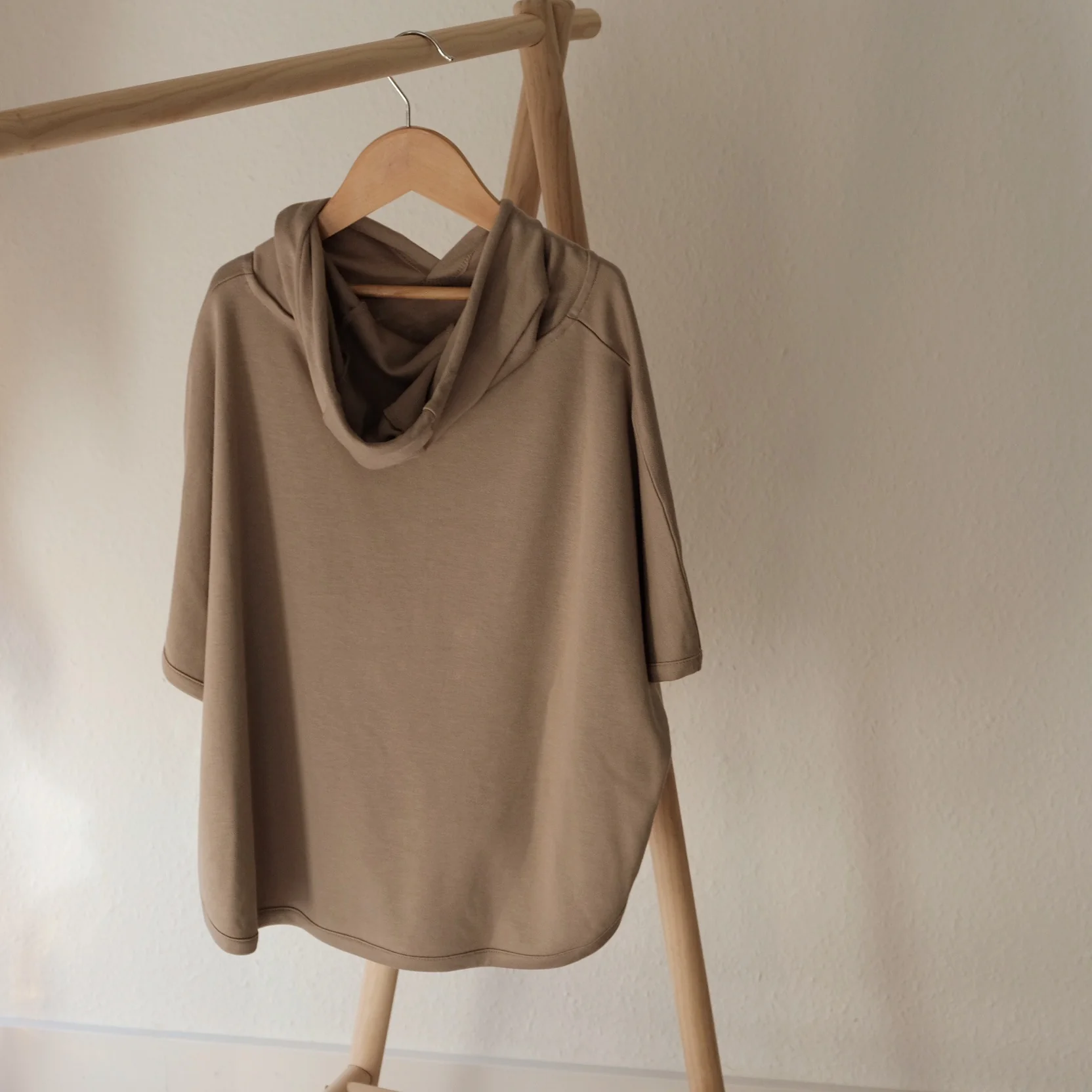 Organic UV Poncho - Caramel - UPF50+ - Image 14