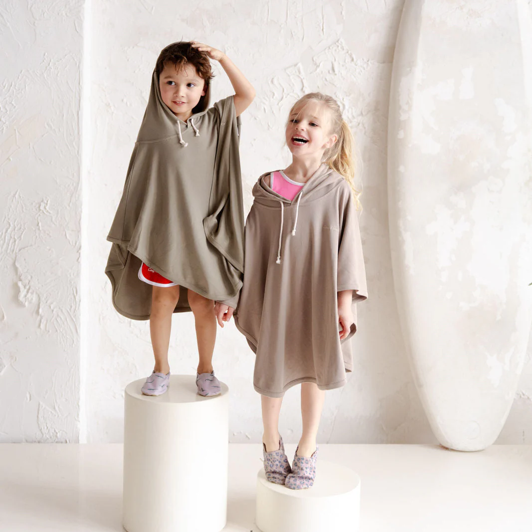 Organic UV Poncho - Caramel - UPF50+ - Image 3