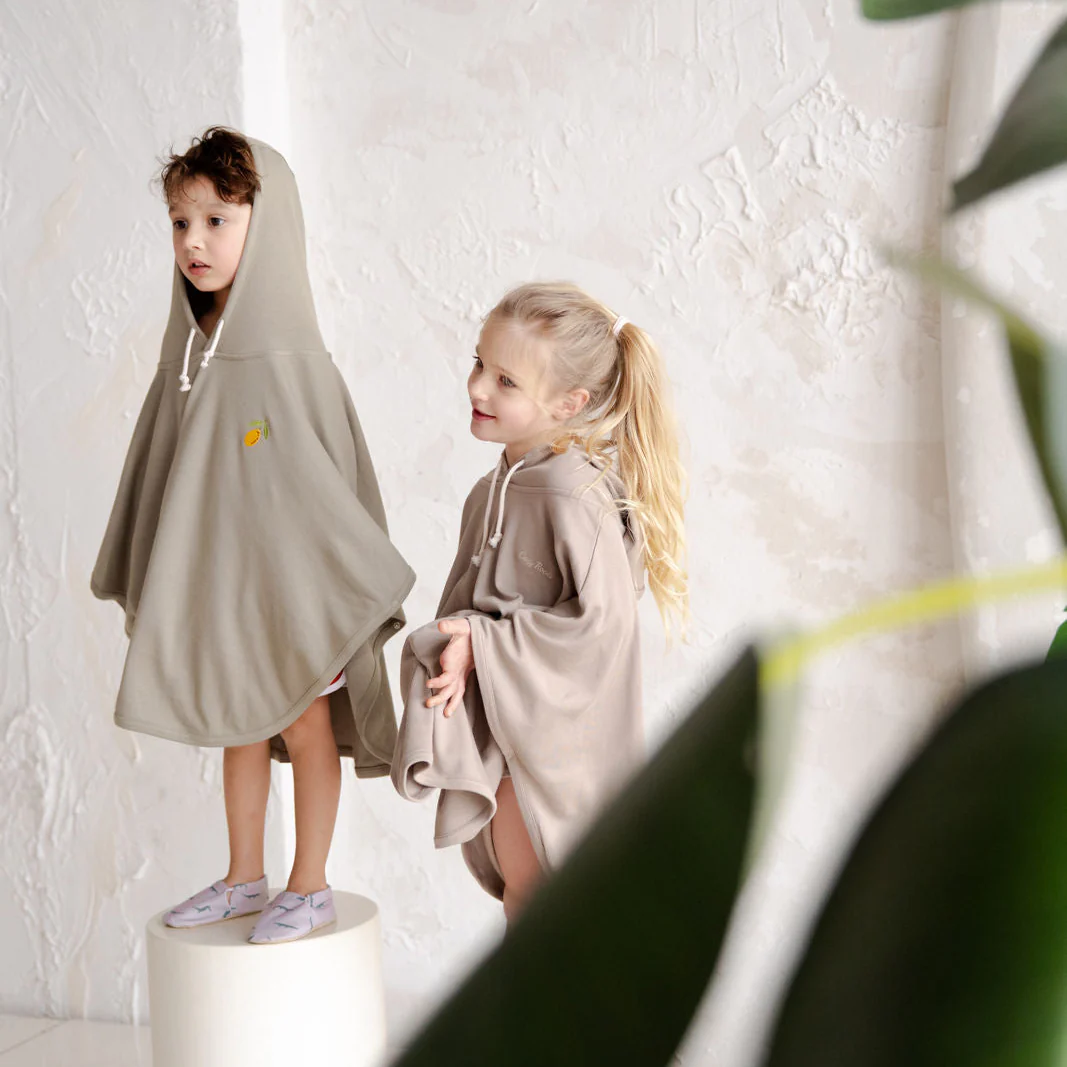 Organic UV Poncho - Caramel - UPF50+ - Image 5
