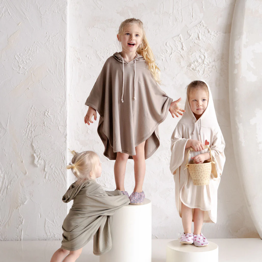 Organic UV Poncho - Caramel - UPF50+ - Image 6