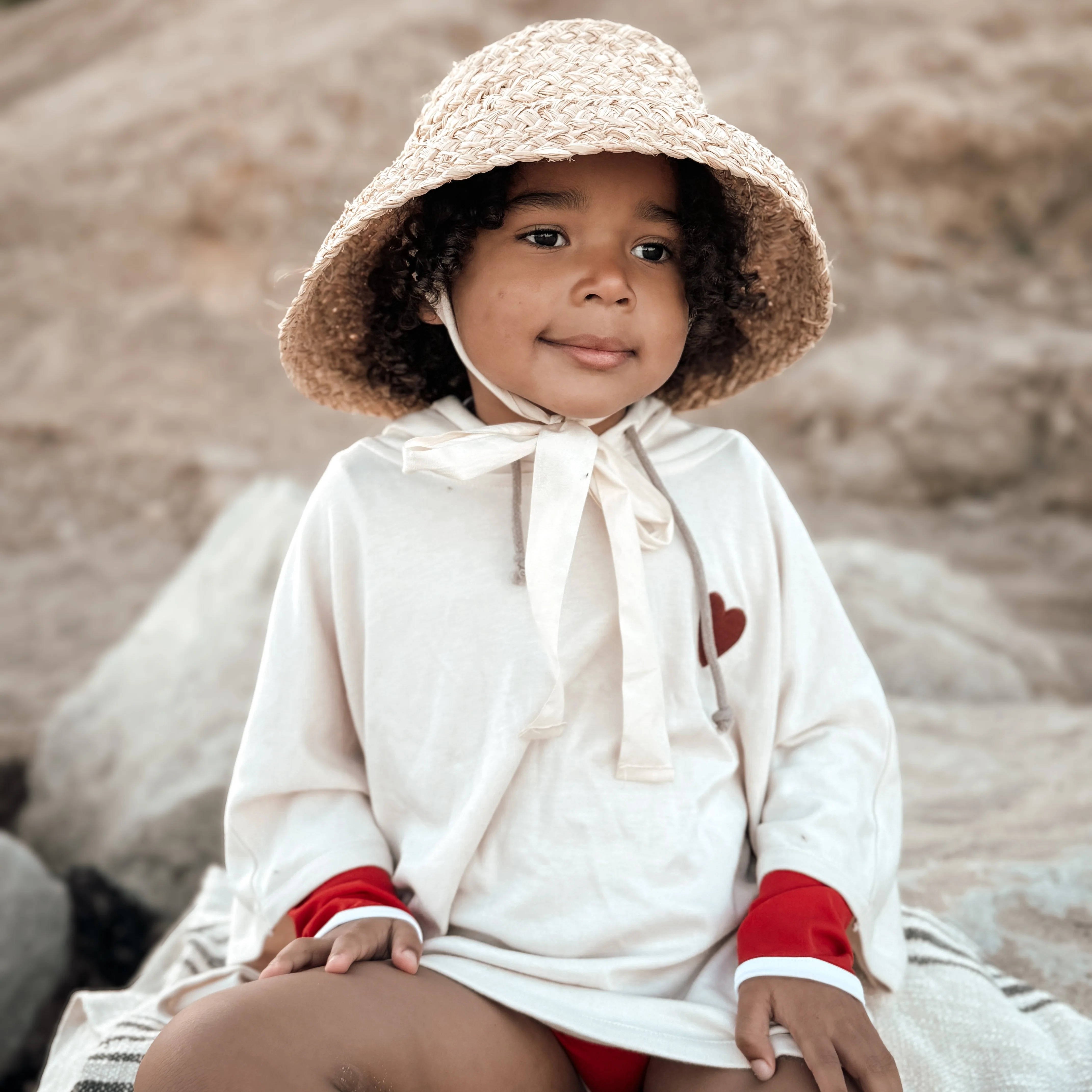 Organic UV Poncho - Sand - UPF50+ - Image 11
