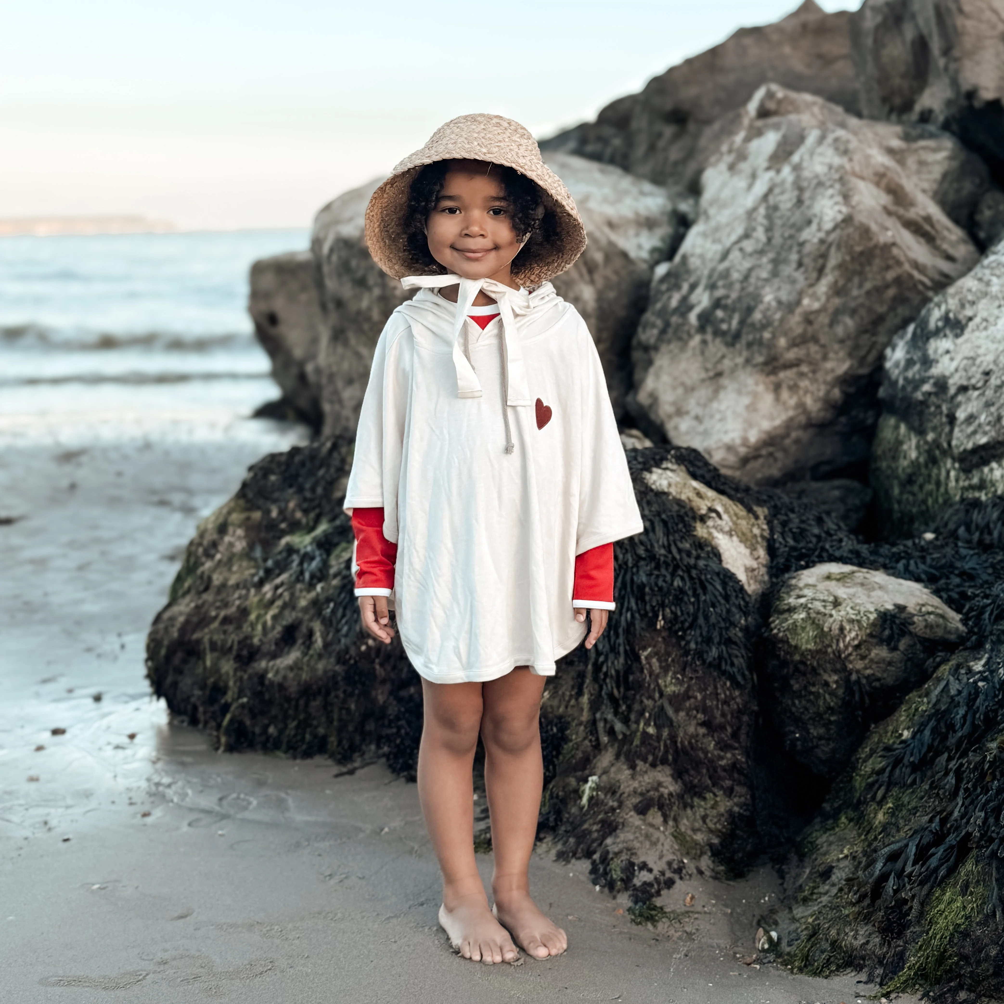 Organic UV Poncho - Sand - UPF50+ - Image 8