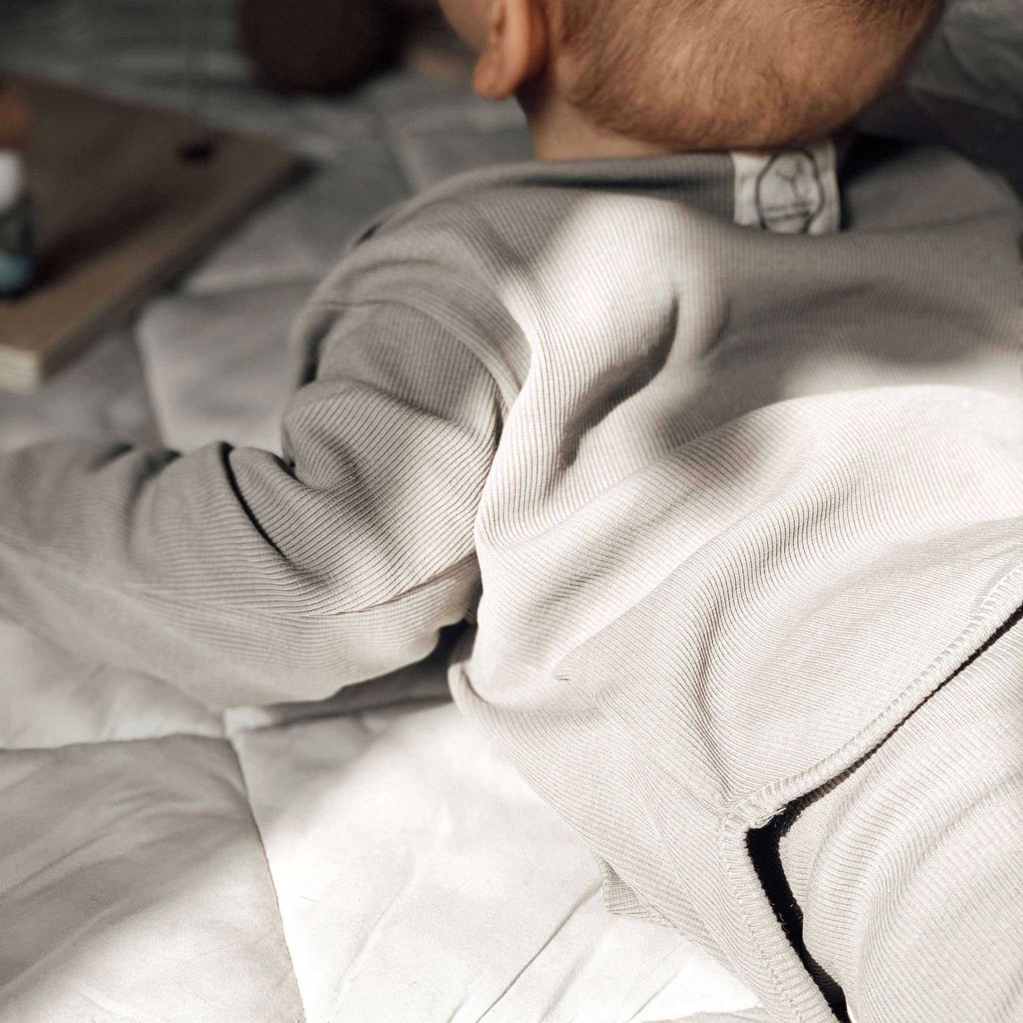 Organic Rib Sweatshirt - Grey - S A L E - Image 7