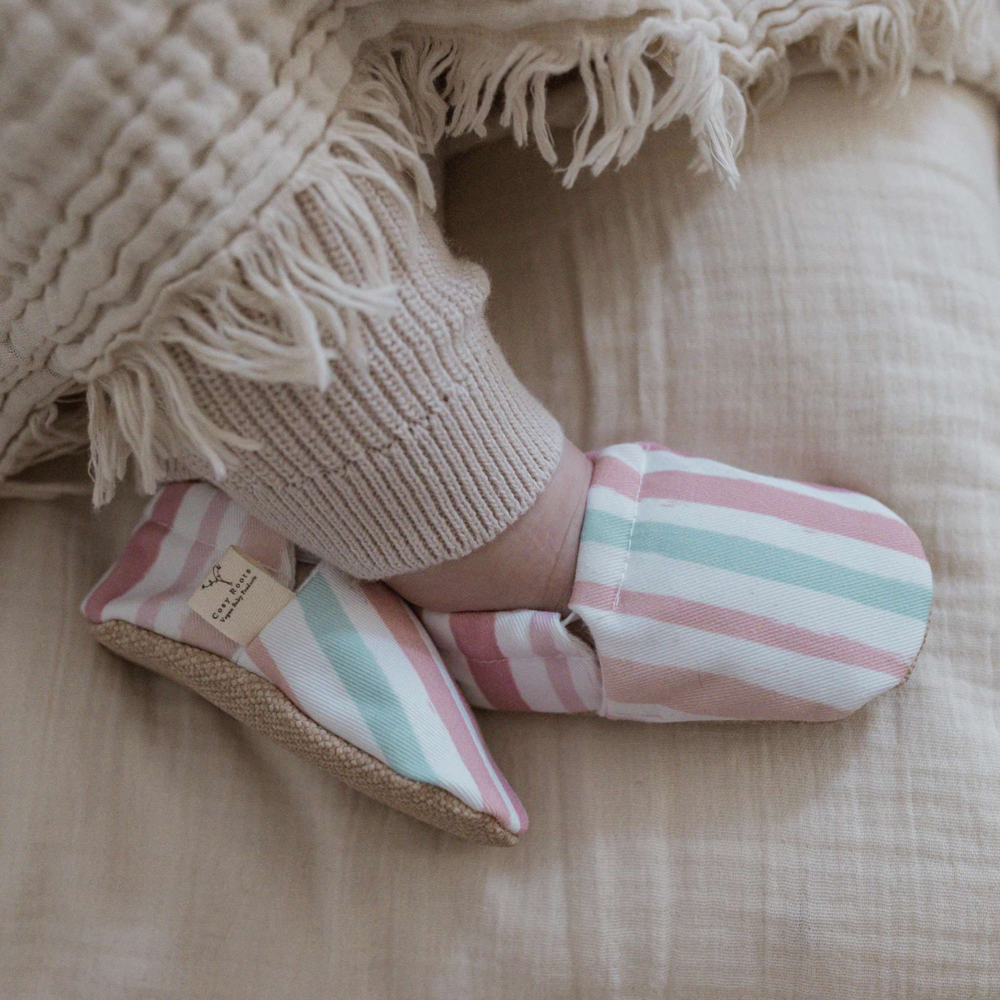 Vegan Shoes - Pastel Stripes - Image 3