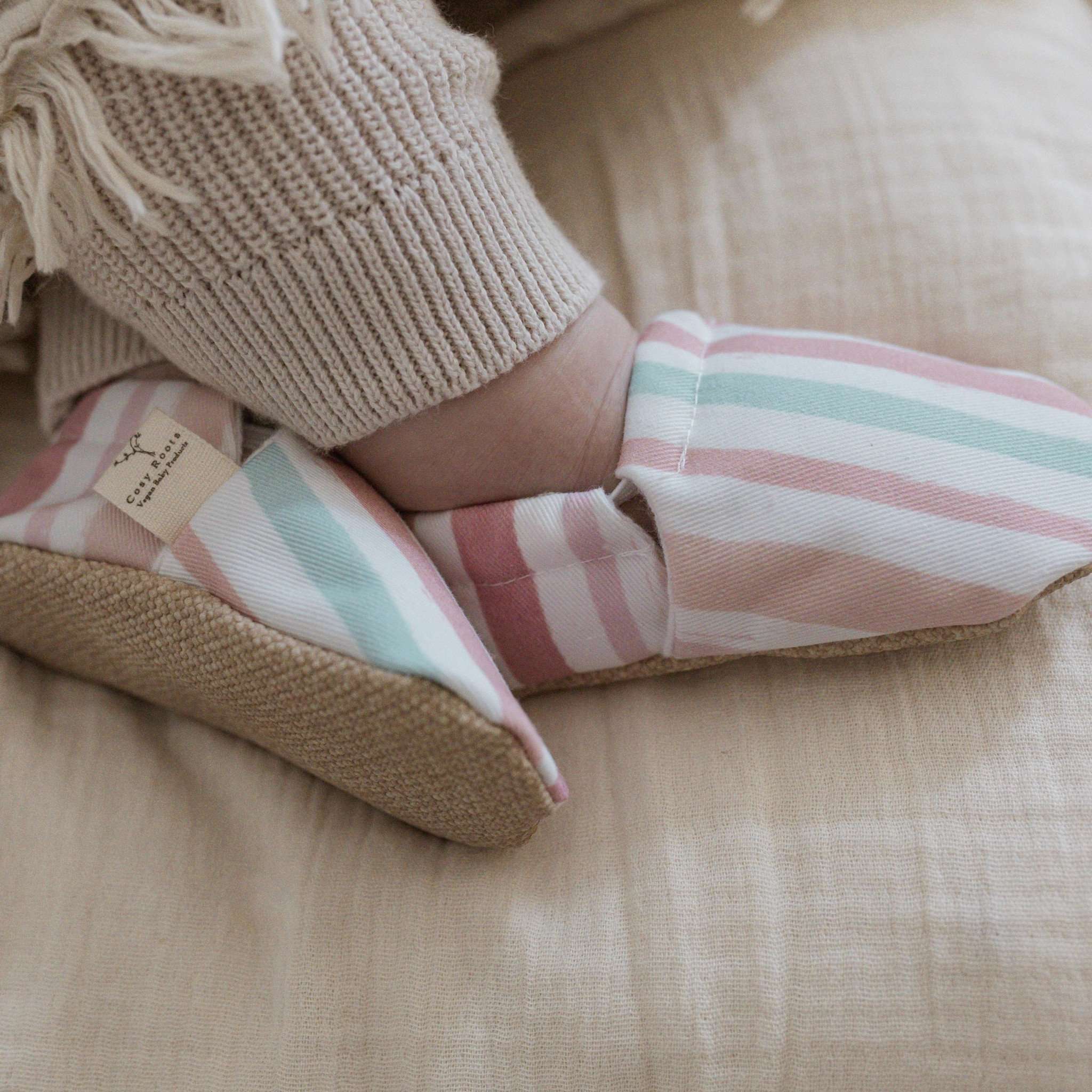 Vegan Shoes - Pastel Stripes - Image 4