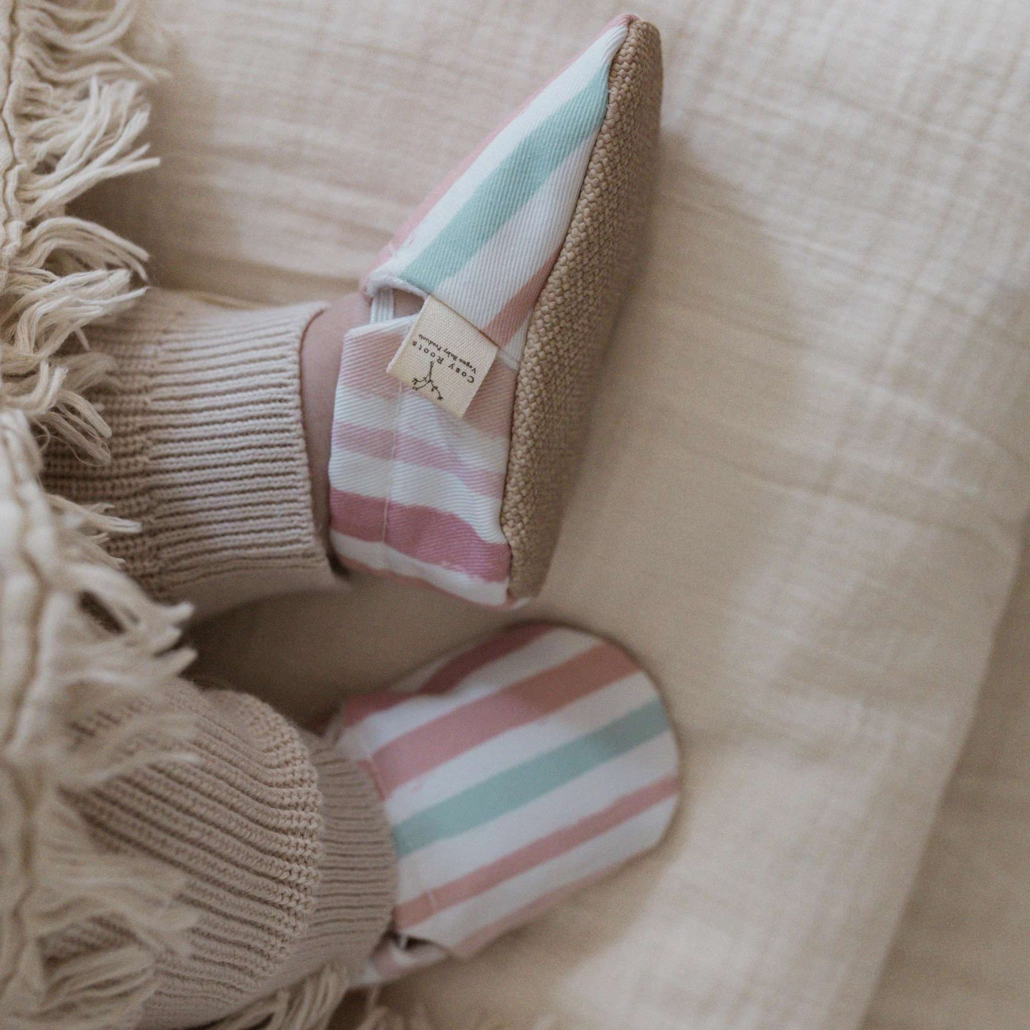 Vegan Shoes - Pastel Stripes - Image 5