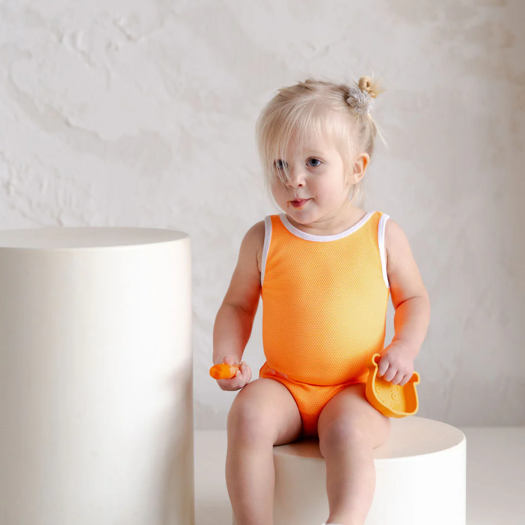 Sustainable Bathing Suit - Bright Orange - Image 10