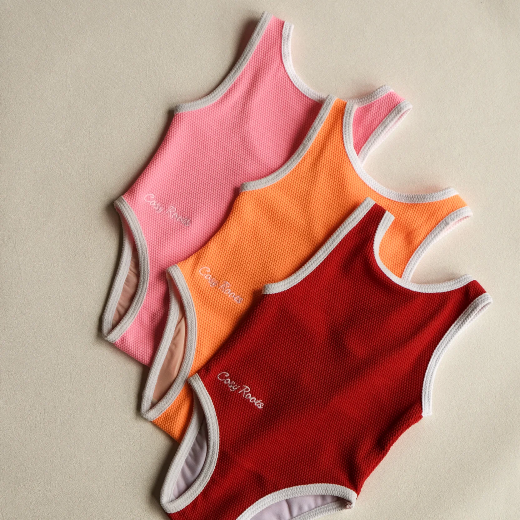 Sustainable Bathing Suit - Bright Orange - Image 11