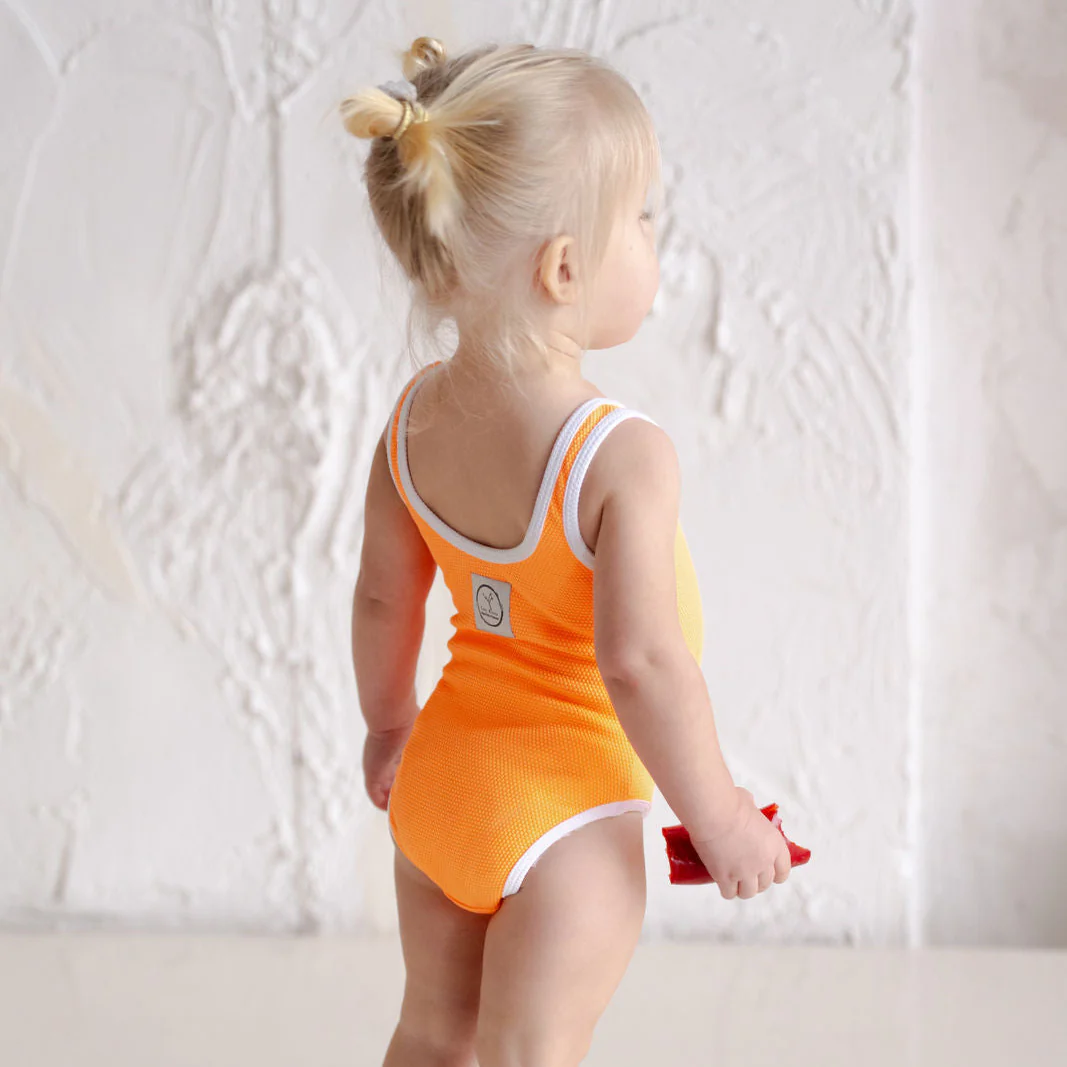 Sustainable Bathing Suit - Bright Orange - Image 6
