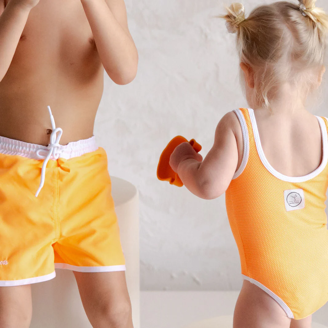 Sustainable Bathing Suit - Bright Orange - Image 8