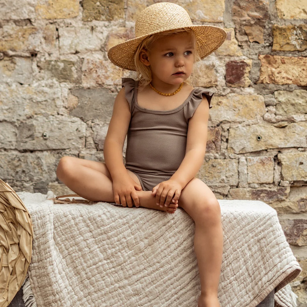 Sustainable Bathing Suit - Caramel - Image 12