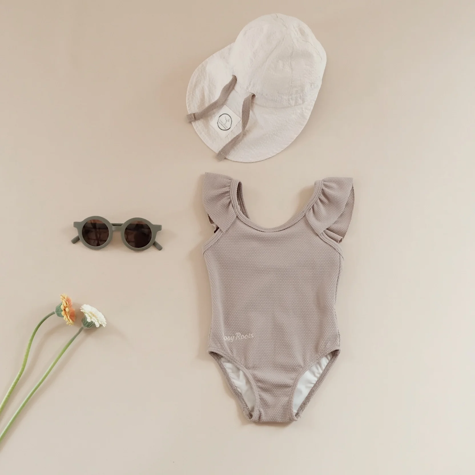 Sustainable Bathing Suit - Caramel - Image 16
