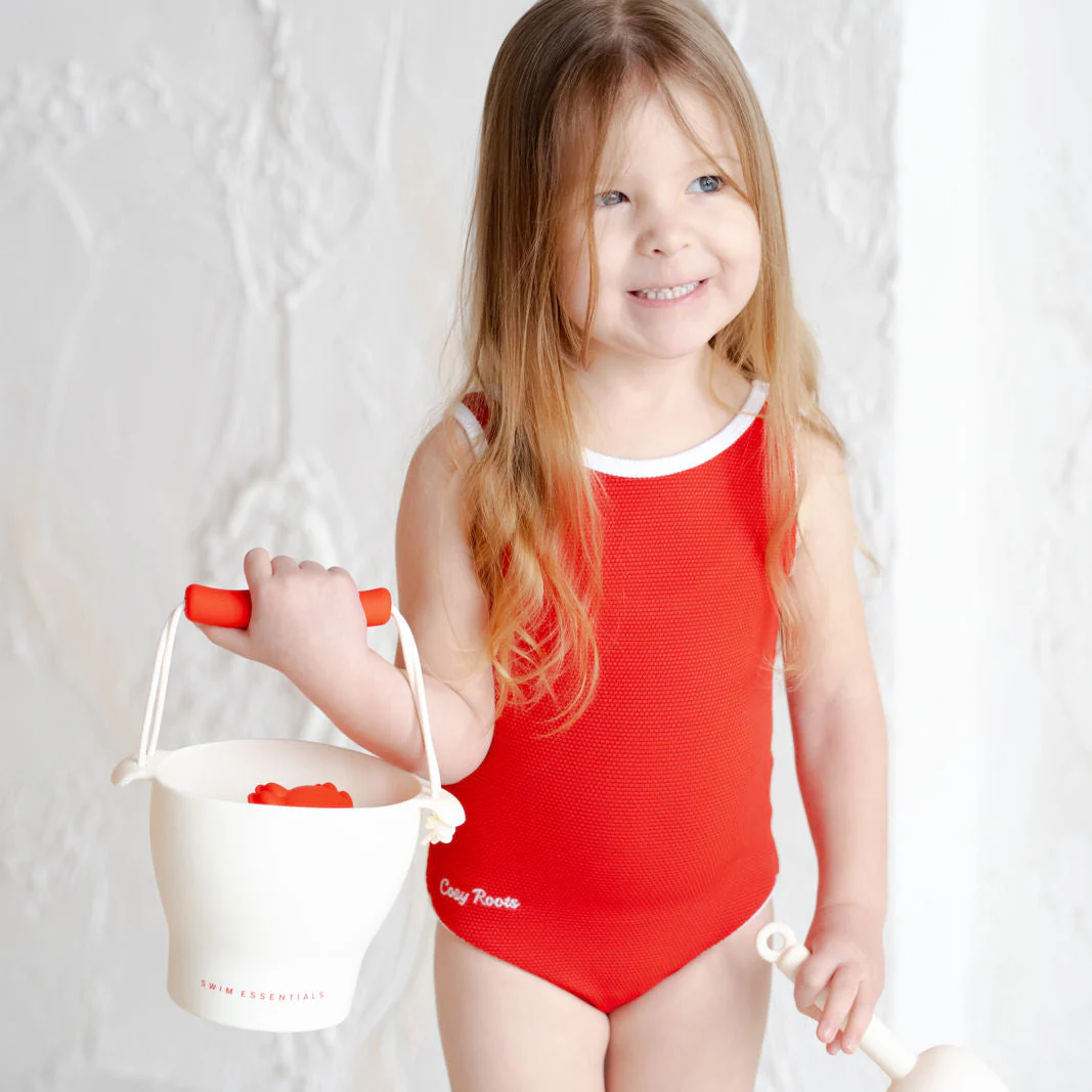 Sustainable Bathing Suit - Red - Image 7