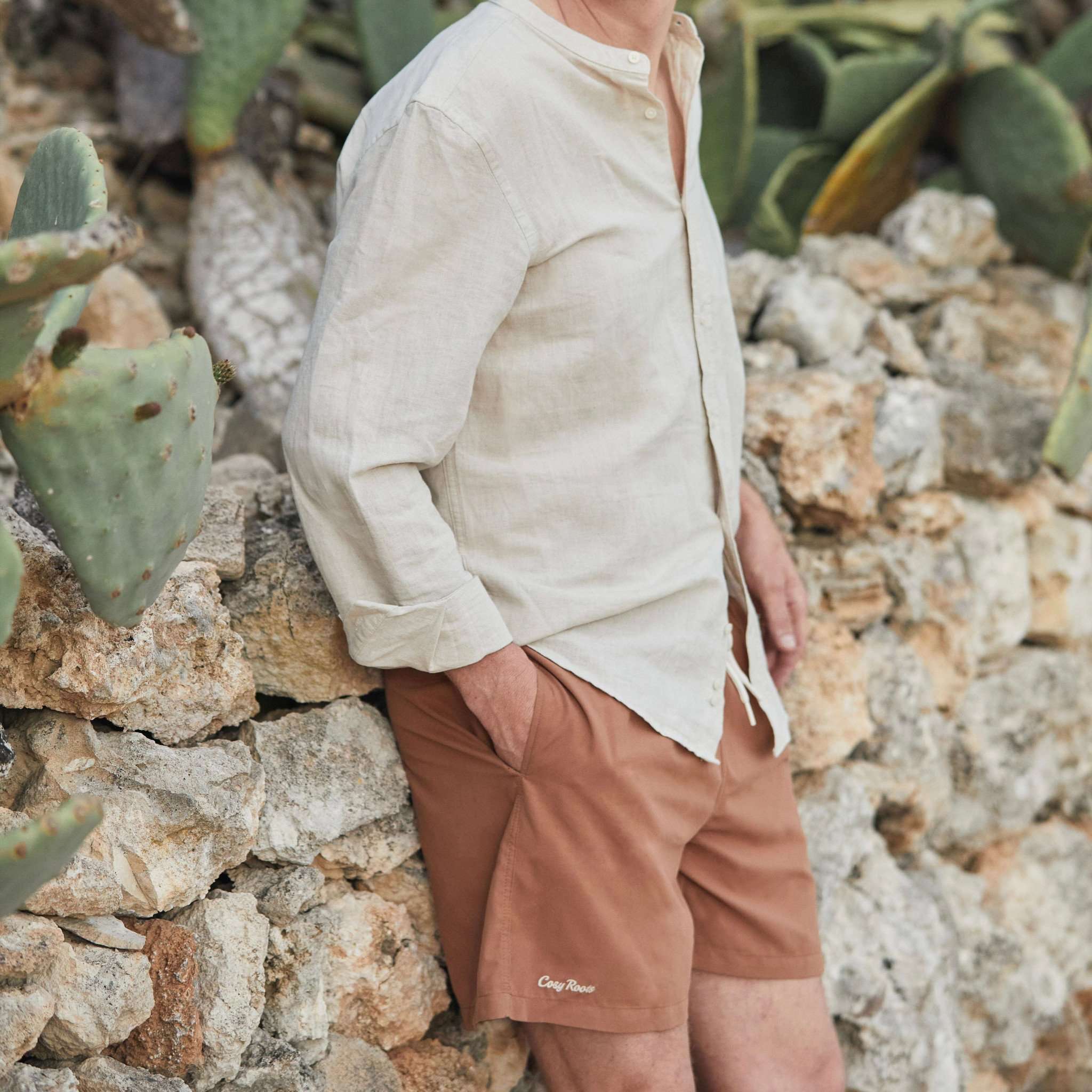 Sustainable DAD Swimshort - Walnut - Image 4
