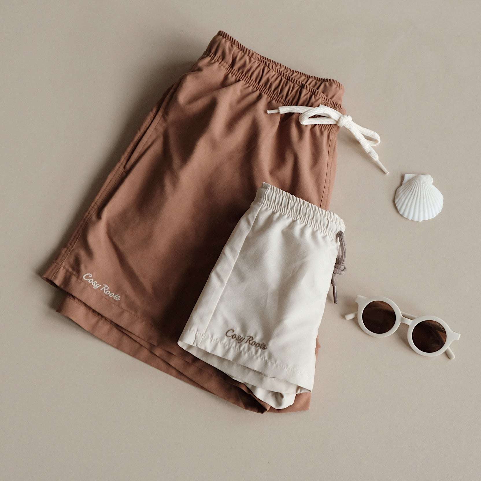 Sustainable DAD Swimshort - Walnut - Image 6