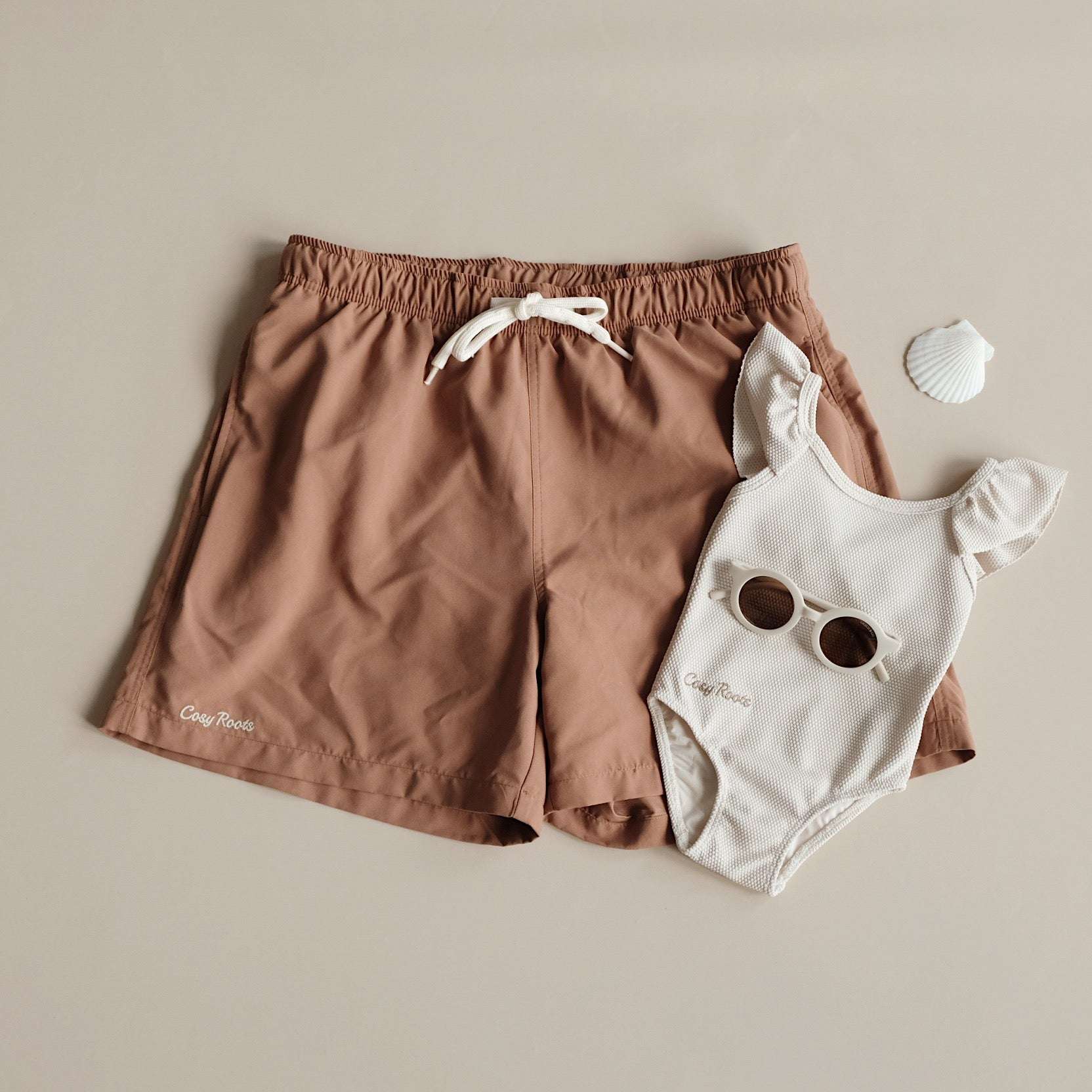 Sustainable DAD Swimshort - Walnut - Image 7