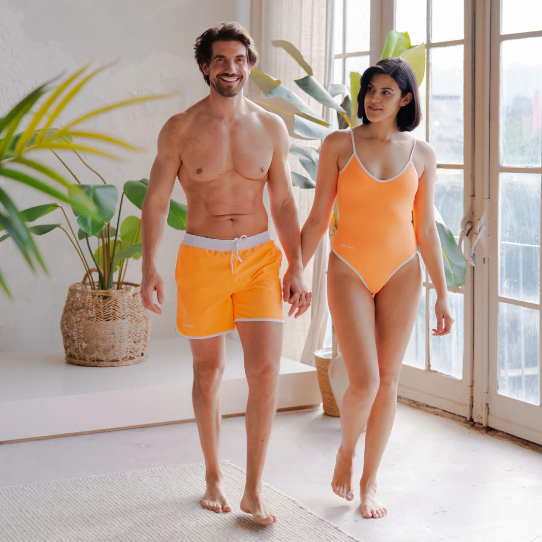 Sustainable MUM Bathing Suit - Bright Orange - Image 3