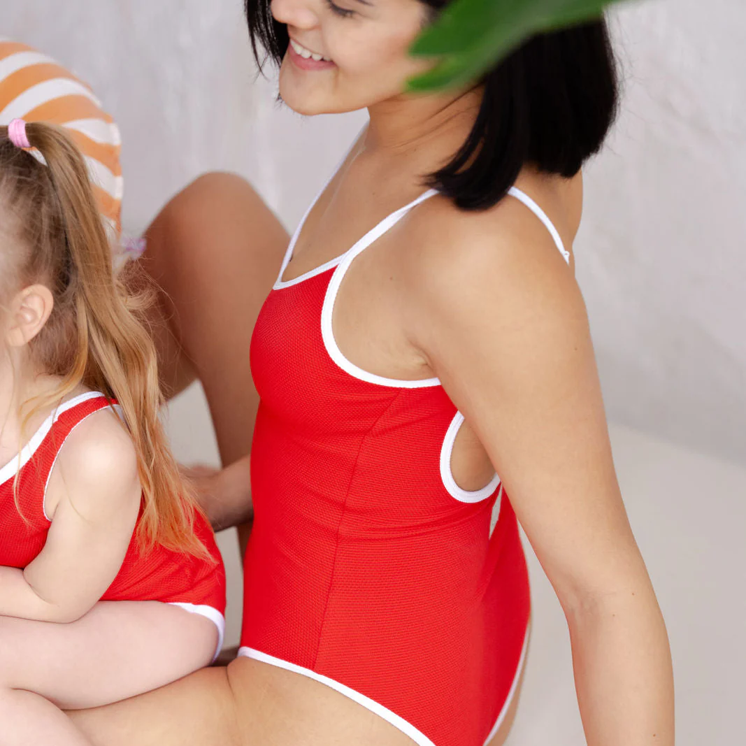 Sustainable MUM Bathing Suit - Red - Image 8