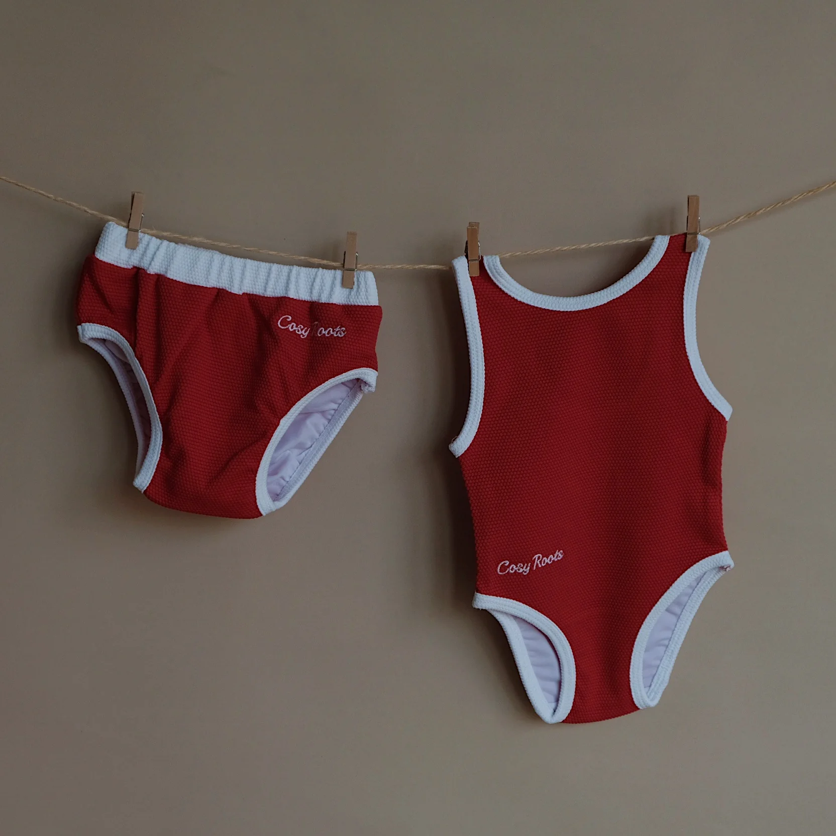 Sustainable Swimming Trunk - Red - Image 7
