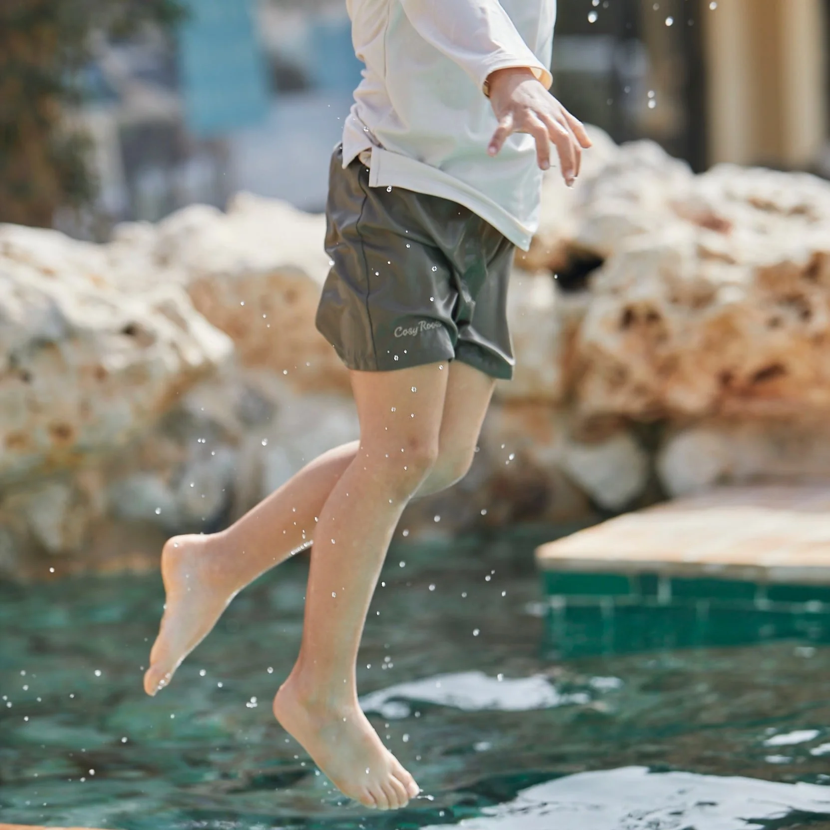 Sustainable Swimshort - Khaki - Image 6