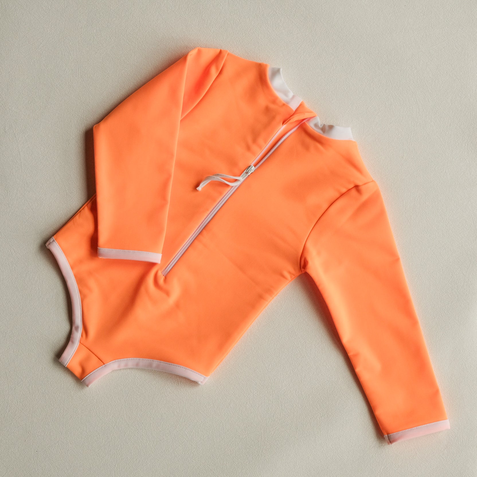 Sustainable UV Longsleeved Bathing Suit - Bright Orange (UV STANDARD 801) - Image 13