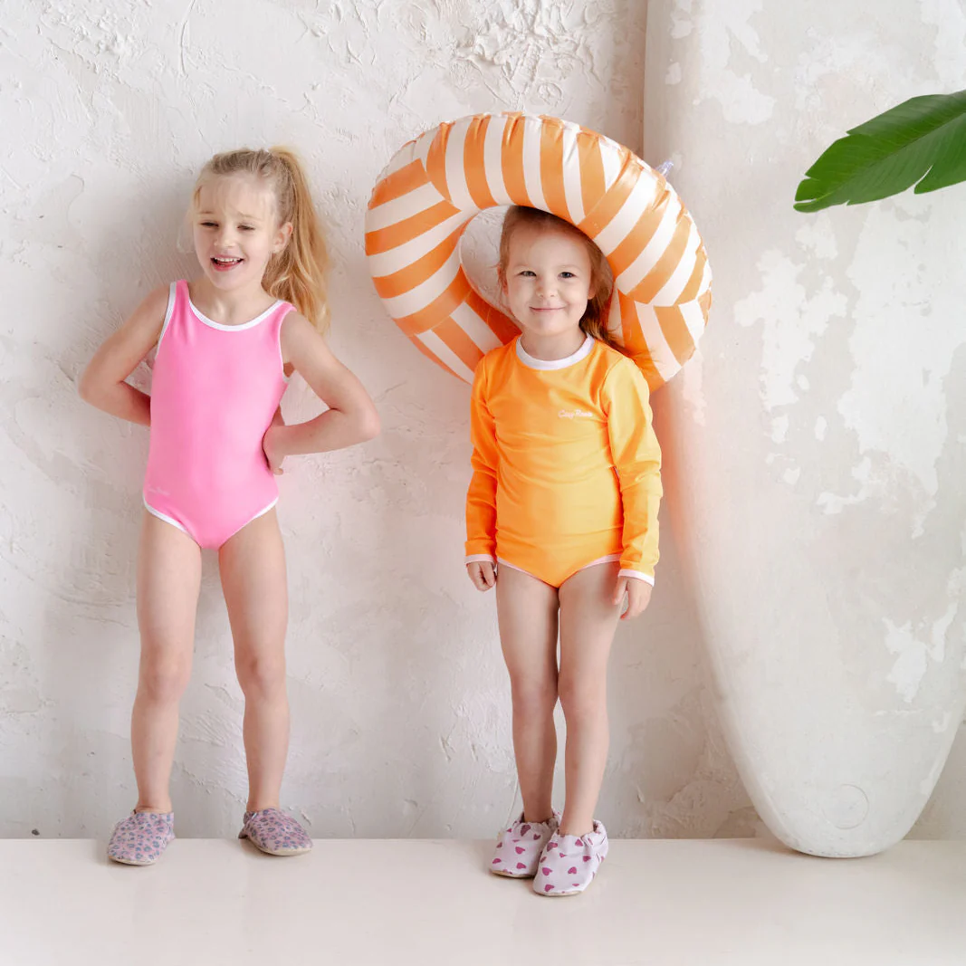 Sustainable UV Longsleeved Bathing Suit - Bright Orange (UV STANDARD 801) - Image 9