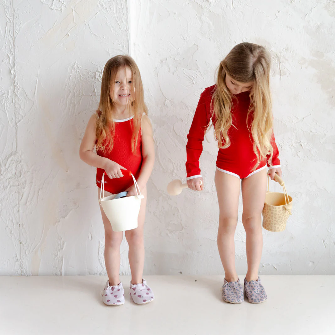 Sustainable UV Longsleeved Bathing Suit - Red (UV STANDARD 801) - Image 11