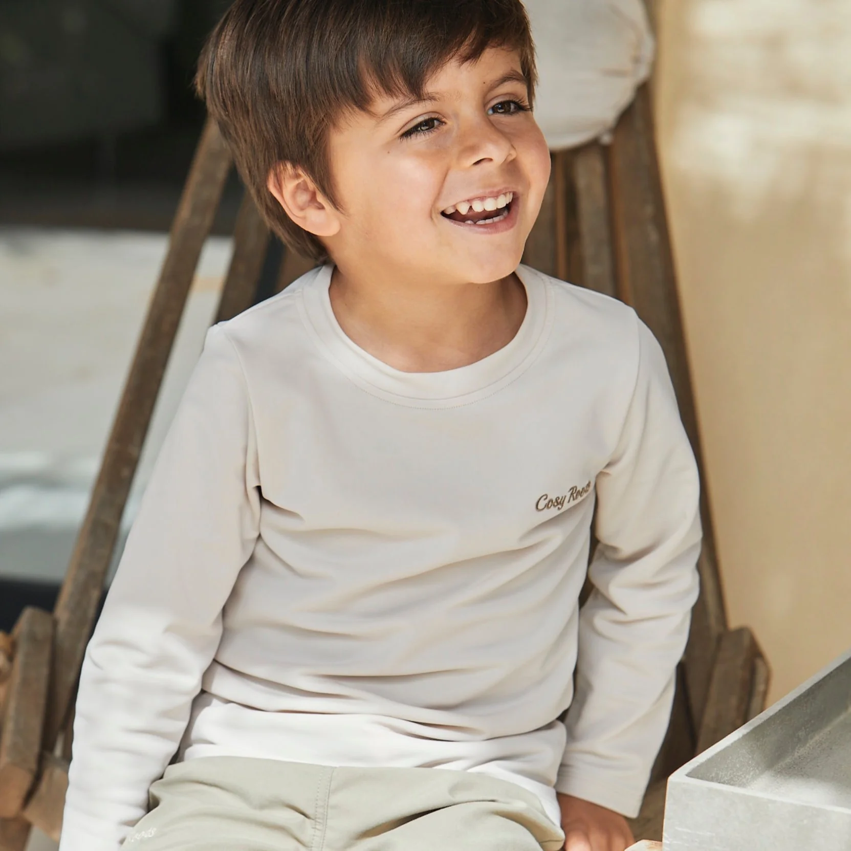 Sustainable UV Shirt - Sand (UV STANDARD 801) - Image 11