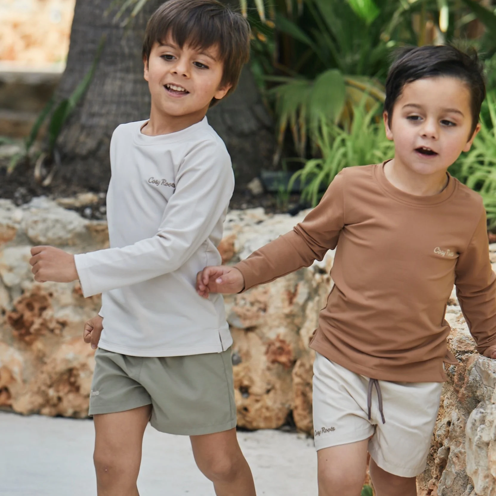 Sustainable UV Shirt - Sand (UV STANDARD 801) - Image 8