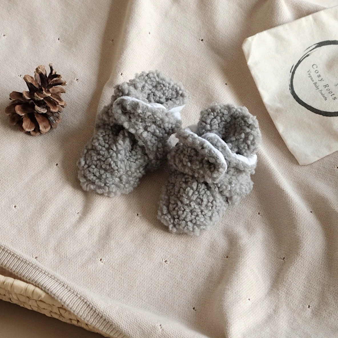 Teddy Booties - Grey - Image 5