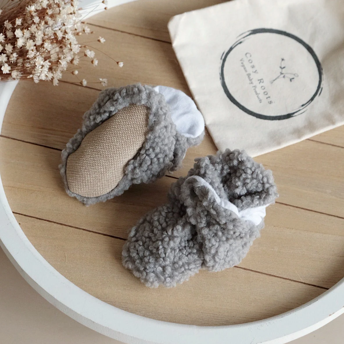 Teddy Booties - Grey - Image 7