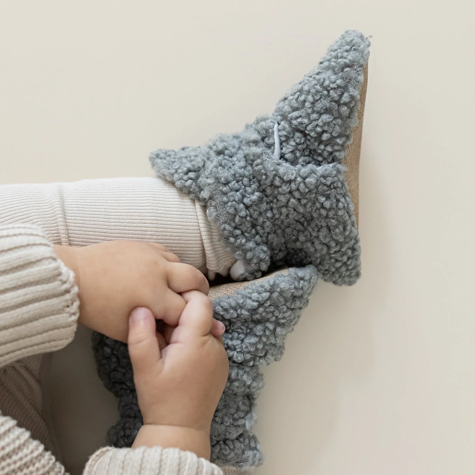 Teddy Booties - Grey - Image 9