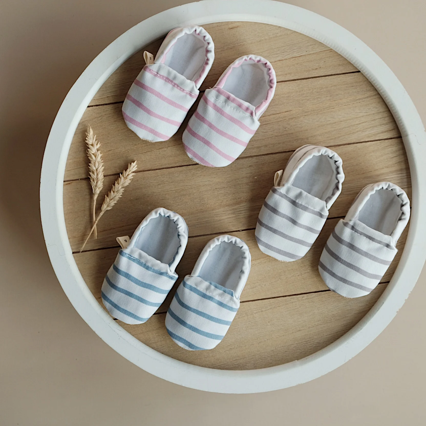 Vegan Shoes - Blue Striped - Image 10