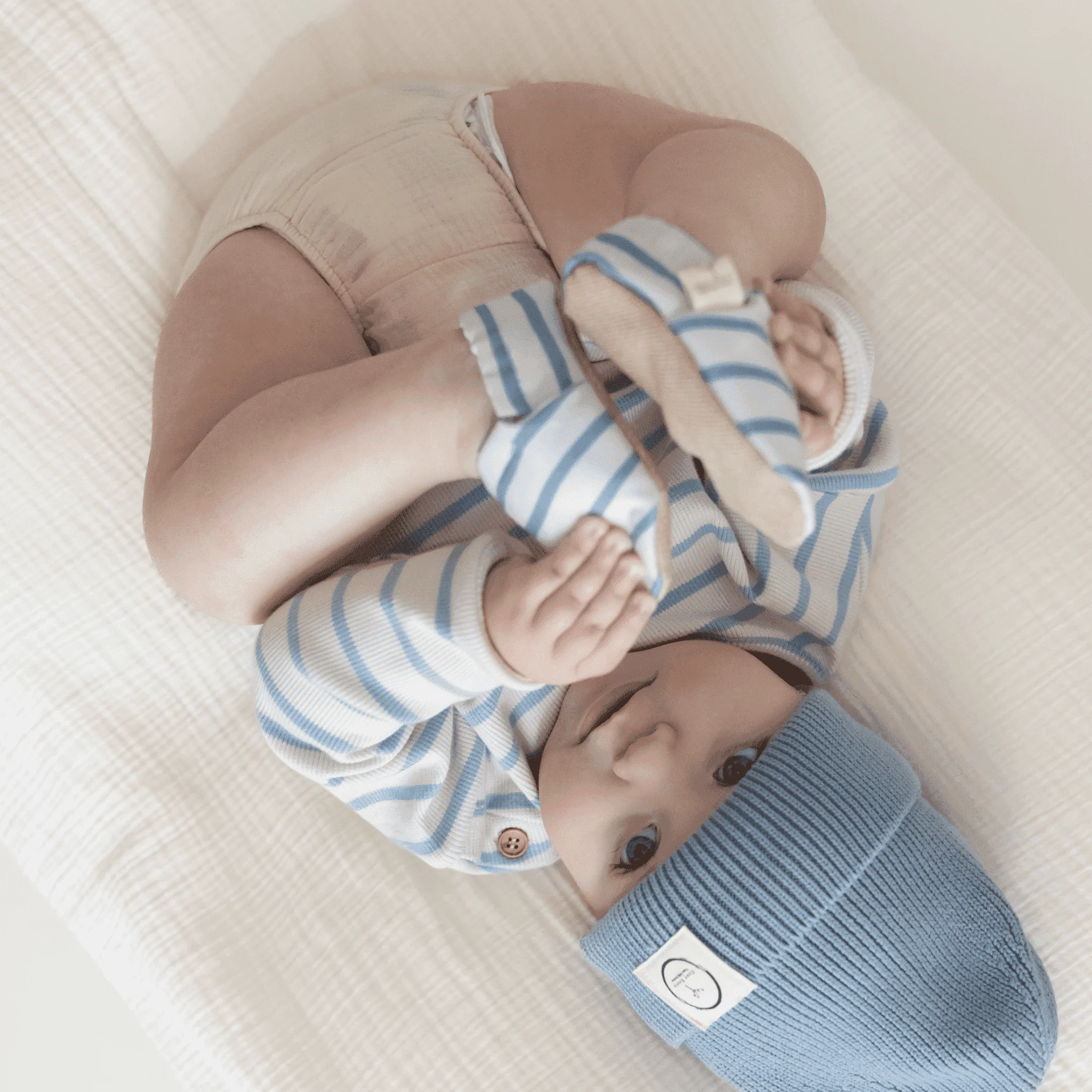 Vegan Shoes - Blue Striped - Image 4