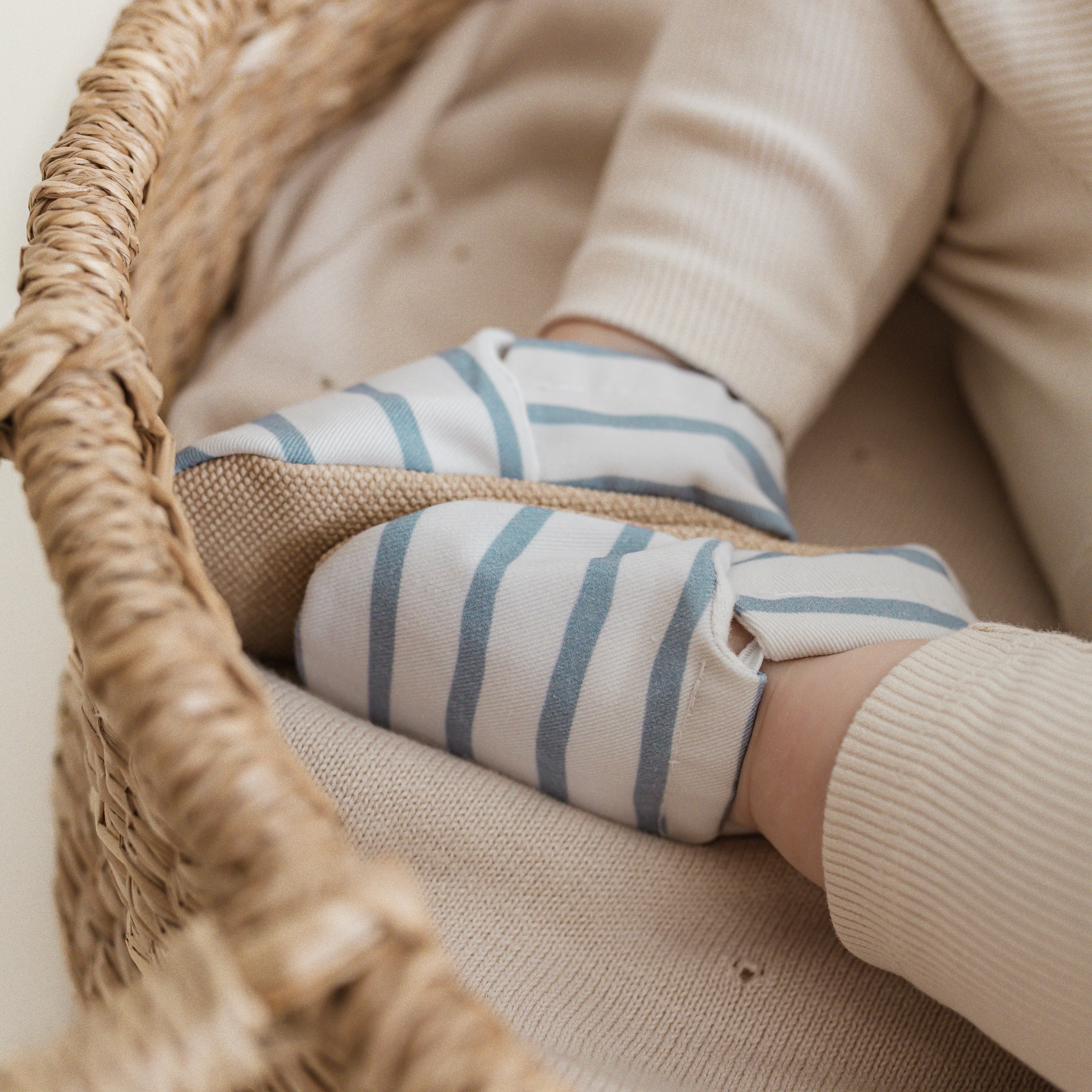Vegan Shoes - Blue Striped - Image 6