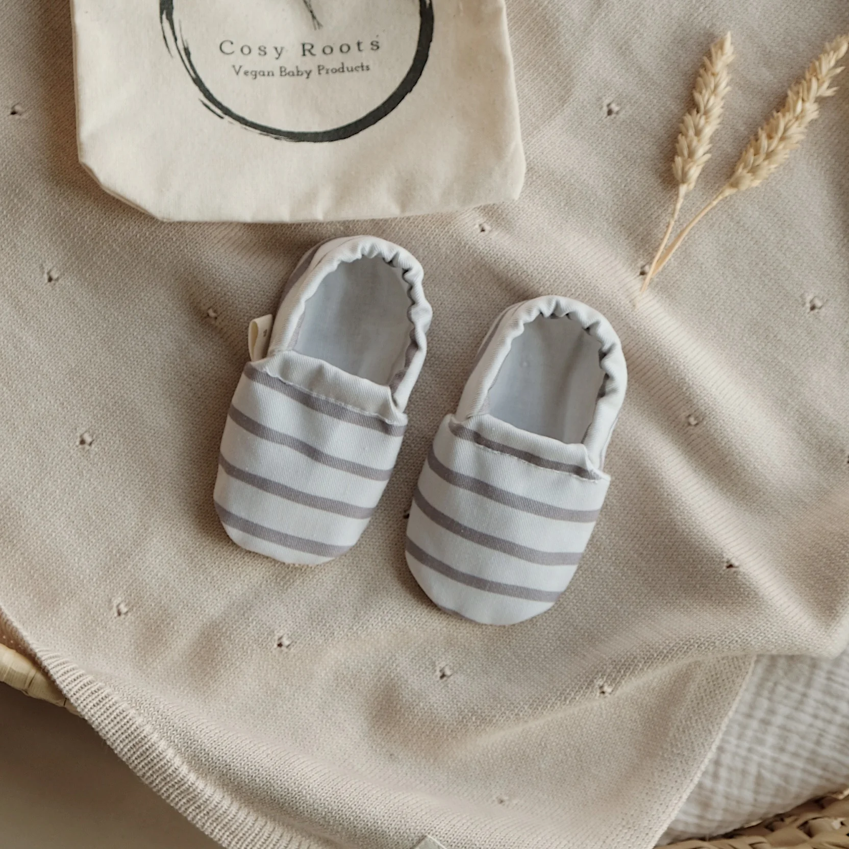 Vegan Shoes - Caramel Striped - Image 2