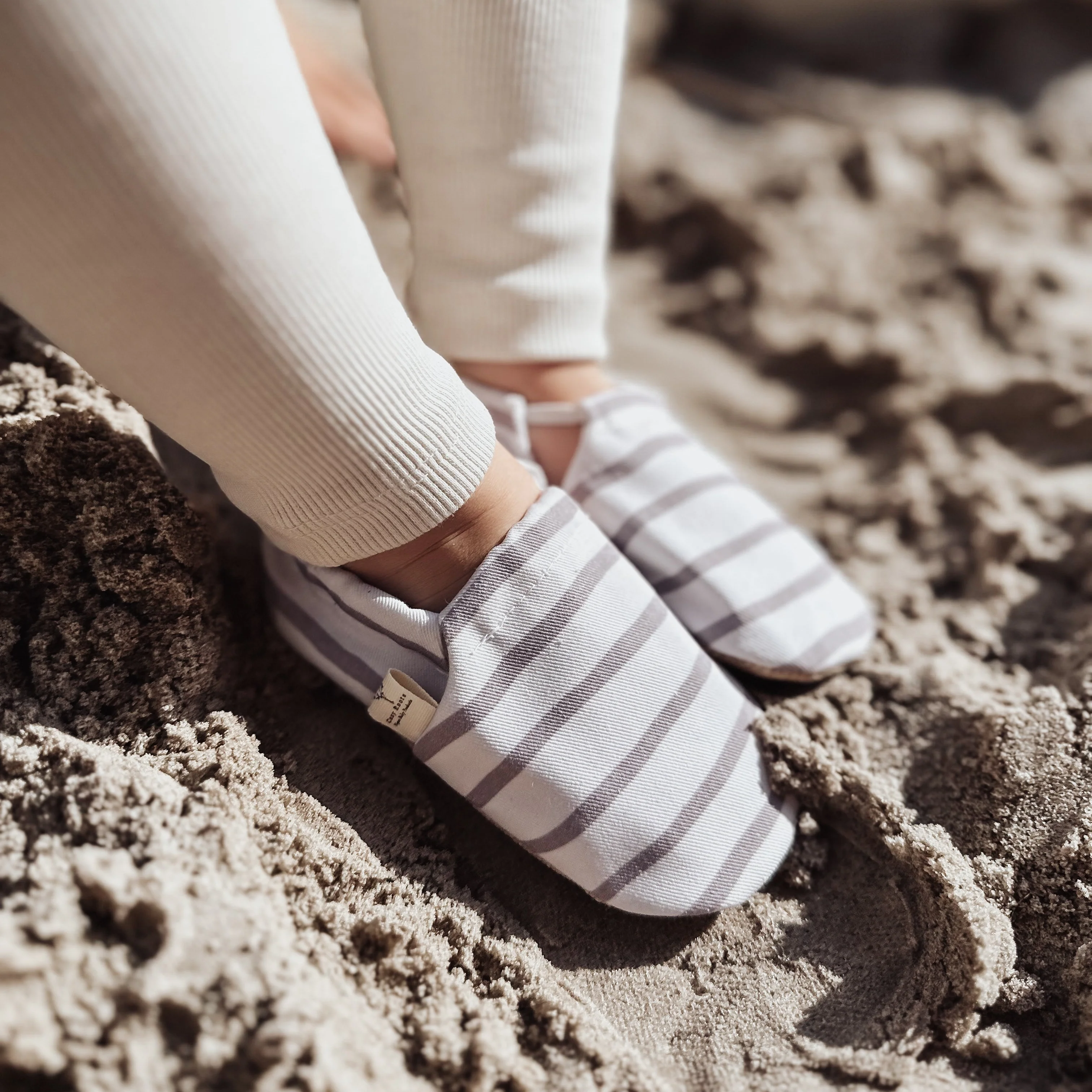 Vegan Shoes - Caramel Striped - Image 3