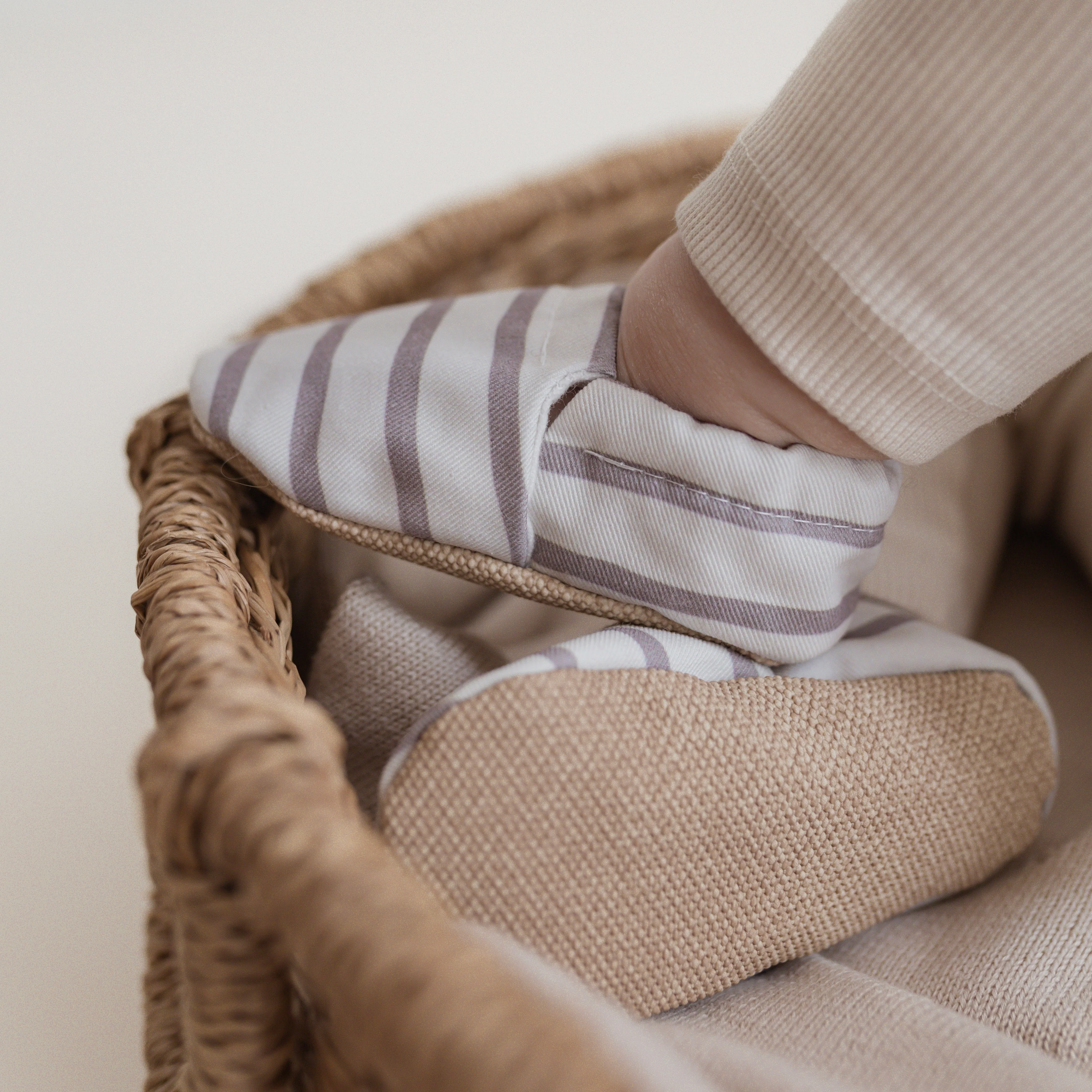 Vegan Shoes - Caramel Striped - Image 4
