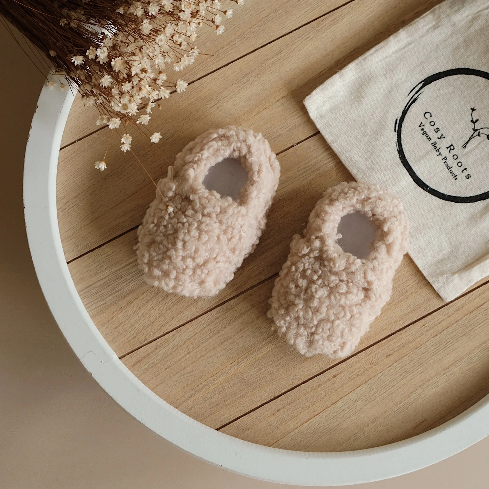 Vegan Shoes -Cosy Roots - Teddy Shoes - Sand - Image 3