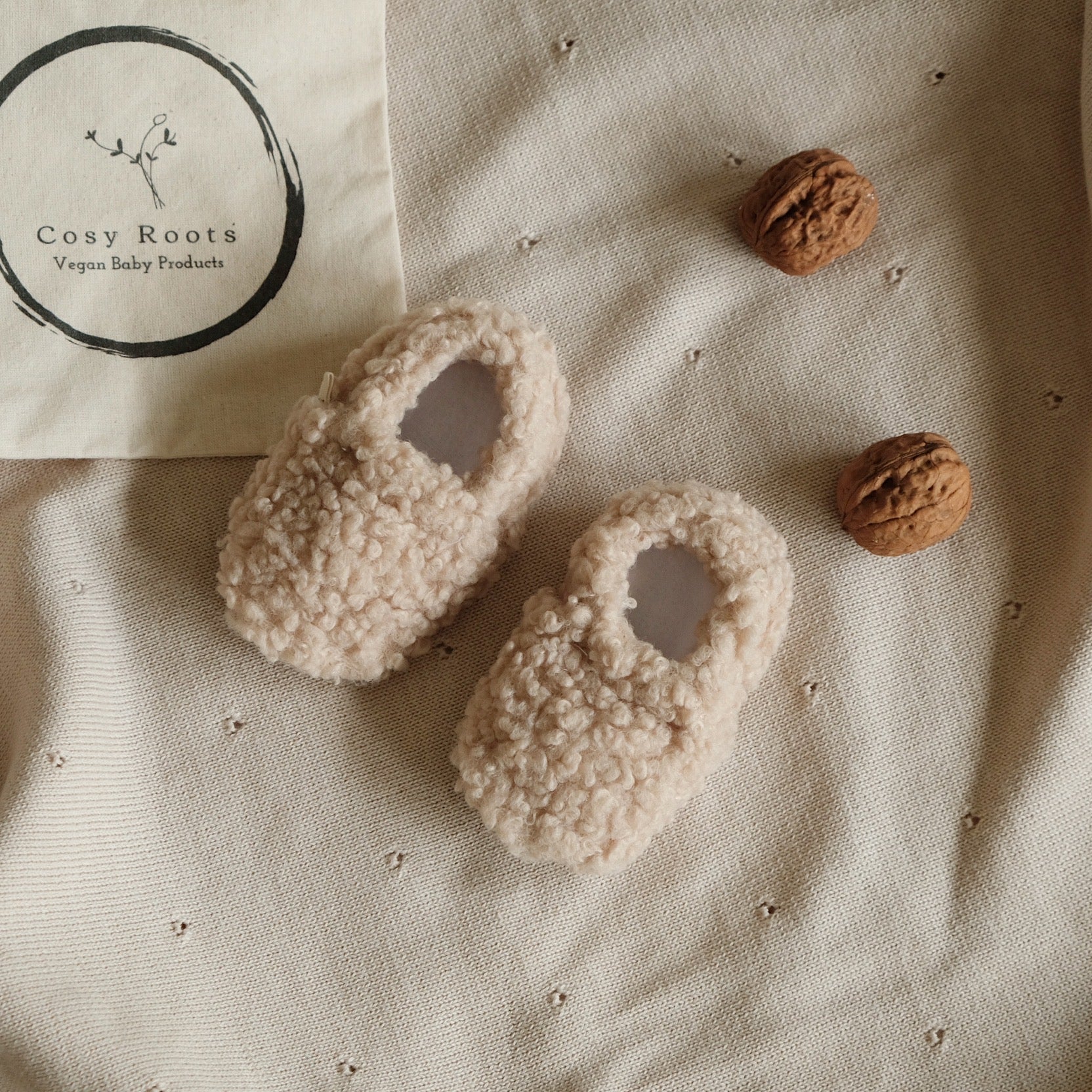 Vegan Shoes -Cosy Roots - Teddy Shoes - Sand - Image 5