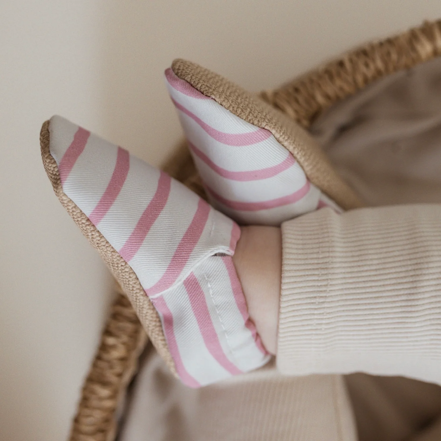 Vegan Shoes - Pink Striped - Image 8