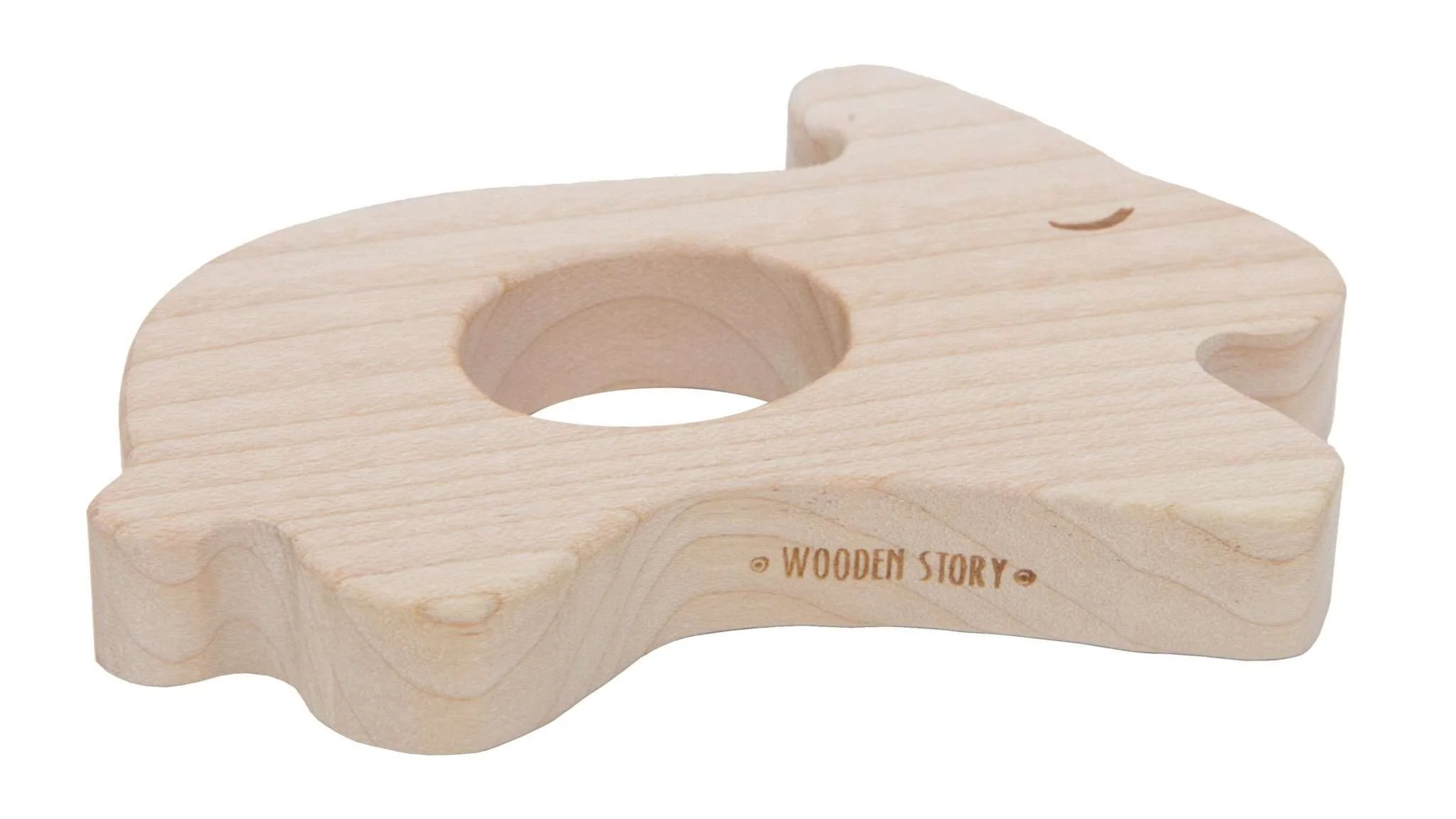Natural Wooden Teether Rabbit - Image 4