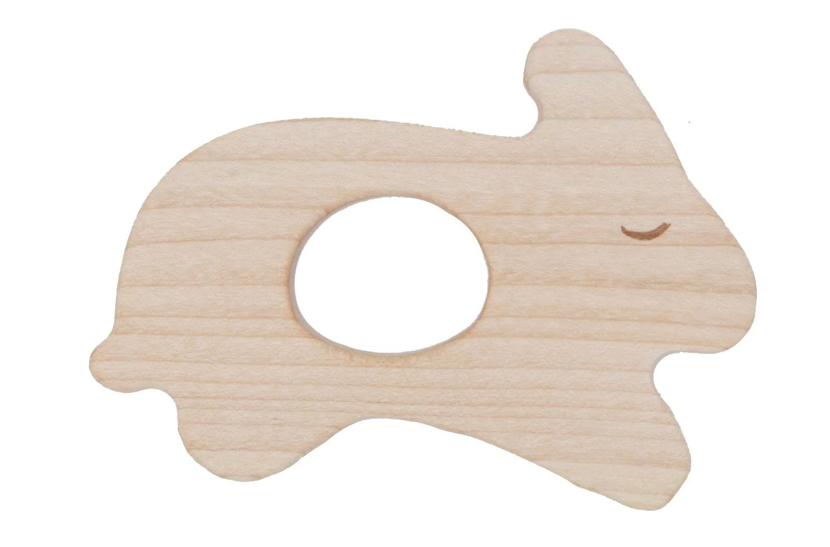 Natural Wooden Teether Rabbit - Image 5