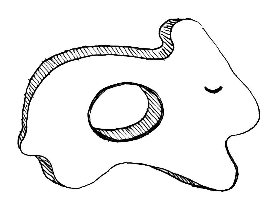 Natural Wooden Teether Rabbit - Image 6